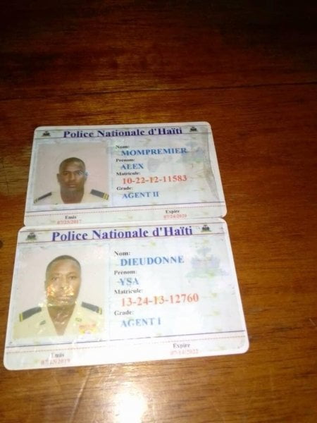 Trafic illicite: Arrestation de 2 policiers dont l'un serait affecté à la sécurité du DG de la PNH - Eddy One, Eliobert Jasmin, Rameau Normil