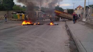 Blocage de l’autoroute de Delmas, au niveau de Delmas 30 - Evelyne Sincère