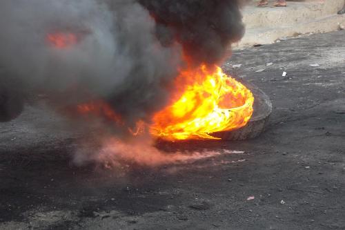 La ville de Jérémie réveillée sous forte tension - Haïti, Jérémie sous tension, protestation