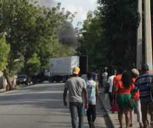 5h 20 Pm: Arcahaie est complètement bloquée.  - Arcahaie