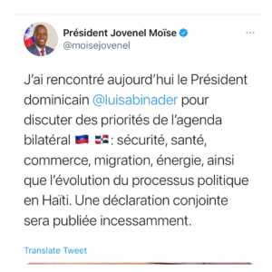 Jovenel Moïse rencontre son Homologue Dominicain Luis Abinader ce Samedi. - Joseph jouthe, Jovenel Moïse