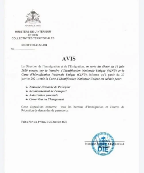 Haïti : Grande augmentation des prix des passeports - Haïti, Passeport, prix