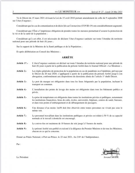 Non-respect du couvre-feu annoncé par le gouvernement - couvre-feu, Covid-19, Haïti