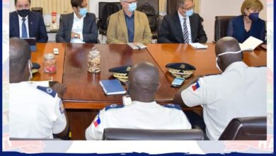 Rencontre entre la représentante du Secrétaire Général de l'ONU et le DG de la PNH - Police