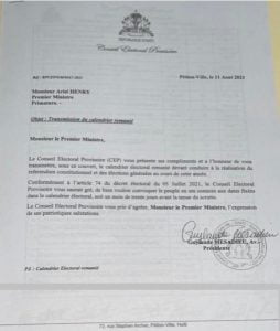 Haiti-Elections: Le CEP publie un nouveau calendrier remanié et invite le Premier ministre à convoquer le peuple en ses comices -