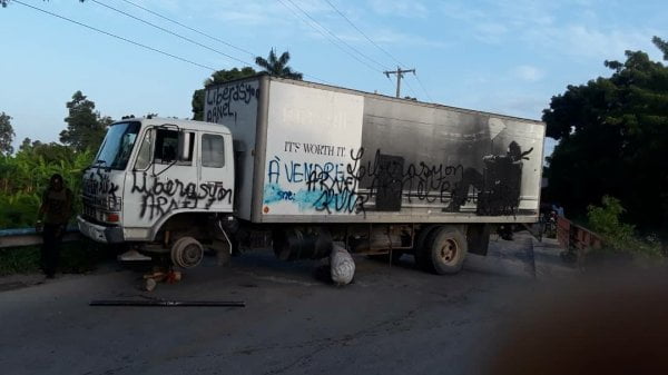 Protestation à l'Arcahaie, pour la libération des prisonniers politiques - Arcahaie