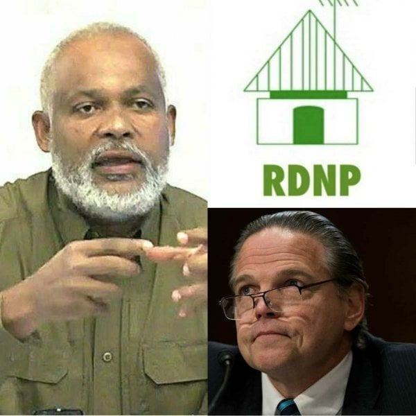 Haïti-Crise politique : la position du RDNP lors de la rencontre avec l’envoyé spécial américain, Daniel Lewis Foote - Daniel Foote, Eric Jean Baptiste, RDNP