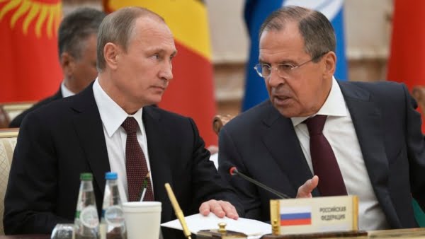 Vladimir Poutine et le ministre russe des affaires étrangères sanctionnés par les États-Unis - Russie, Sergueï Lavrov, Ukraine, Vladimir Poutine