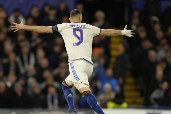 1/4 de finale Ligue des champions : le Real Madrid gagne le match aller grâce à un triplé de Benzema - Karim Benzema