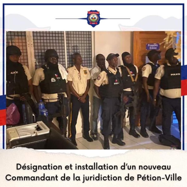 PNH: Un nouveau commandant installé a la juridiction de Pétion-Ville -