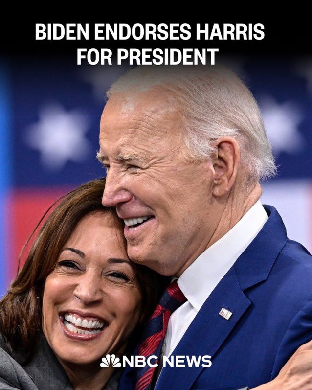 Un nouveau chapitre : Joe Biden endosse la candidature de Kamala Harris - International